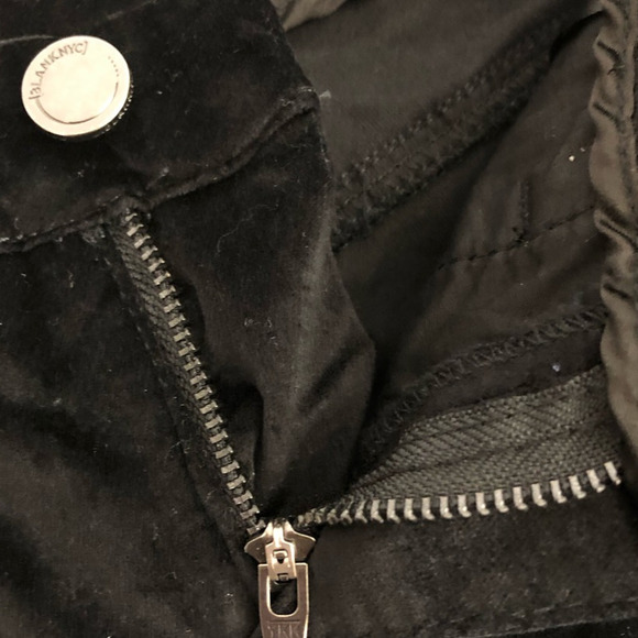 BlankNYC Crybaby Velveteen Skinny Jeans ‎ Washed Black Stretch Size 24 - Picture 9 of 14